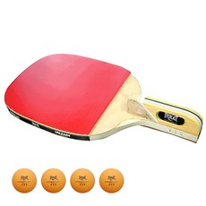 EVERLAST V-5.0桌球拍+桌球 4入, 混色