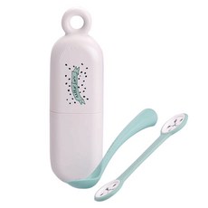 suavinex 湯匙組+餐具盒, 薄荷綠 狐狸款, 1組