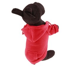 비케이 강아지 포켓 후드티, 레드, 1개