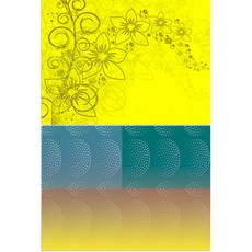 Roem Design 矽膠餐墊 花香黃色 + 點點旅行, 混合顏色, 385 x 285 mm, 2個