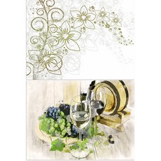ROEM DESIGN 矽膠餐墊 花香 白色 + 酒紅色, 混合顏色, 385 x 285 mm, 2個