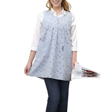 ShieldGreen 碎花印花圍裙 蘋果藍色, 1個