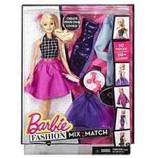 바비 패션 믹스앤매치 마론인형 플레이세트, 랜덤 발송, 1개