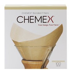 CHEMEX 咖啡濾紙 黃色 方形 FSU-100, 100入, 1個