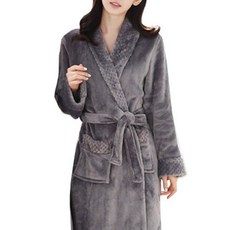 THE ZAKKA 女款皇家套房浴袍 XL, 灰色, 1個