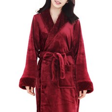 더자카 남녀공용 로열 스위트 샤워가운 M, 와인, 1개