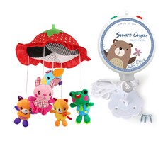꿈나라 딸기나라 모빌 + 스마트 자동 오르골 세트, 혼합 색상, 1개