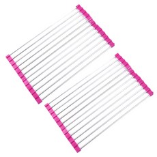 마켓감성 싱크 채소선반 47 x 23 cm, 보라, 2개입