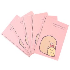 투영디자인 스밋코구라시 미니노트, 핑크, 5개입