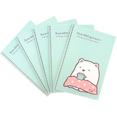 투영디자인 스밋코구라시 미니노트, 민트, 5개입