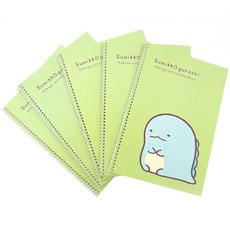 투영디자인 스밋코구라시 미니노트, 그린, 5개입