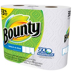 바운티 셀렉트어사이즈 BIG ROLLS 키친타올 화이트, 2롤, 1개