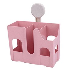 OWL LIVING 3隔間炊具收納盒, 粉色的