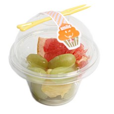 迷你瑪芬杯 9.2 x 10 公分 + 圓頂蓋 + 貼紙 + 迷你叉子組合, 1套, 20個裝