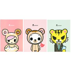 토키도키 SCHOOL NOTE 3p SET 2, BISCOTTI, DONUTELLA, TIGER, 1세트