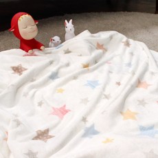 디자인엔스토리 북유럽 스타 극세사 담요 소, 화이트