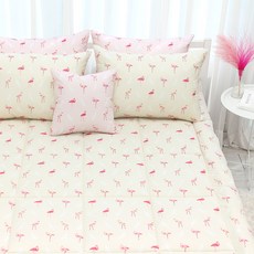 CHOUETTROOM 紅鶴蜜桃絨床墊, 象牙白