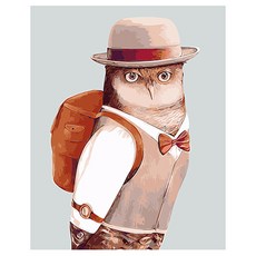 DIY傑作繪畫套組貓頭鷹男孩, 混色