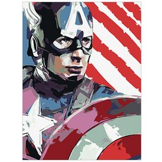 DIY 명화그리기 SET 히어로6, 혼합 색상, 1개