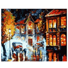 DIY名畫繪製組 紅色街區, 混色