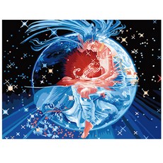 DIY傑作繪圖套組藍色世界8, 混色