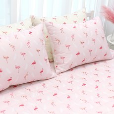 CHOUETTROOM 紅鶴蜜桃絨枕頭套 2入