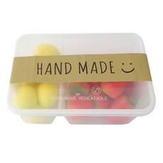 PP 2格便當盒 + 蓋子 + 腰封, 1套, 10入