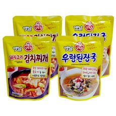 OTTOGI 不倒翁 傳統豬肉泡菜鍋 280g 2入+傳統田螺大醬湯 300g 2入, 1組