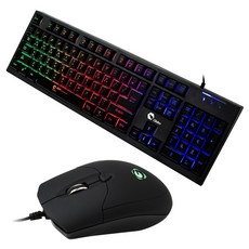 G-CLICKER LED 彩虹鍵盤鼠標套組 GMK-120, 混色