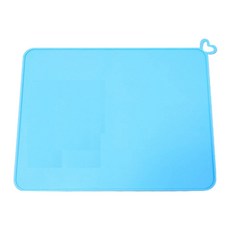 블럭마트 펫 식기매트 410 x 310 mm, 블루, 1개