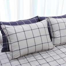 CHOUETTROOM Checkbox半超細纖維枕頭套 2入