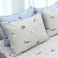 CHOUETTROOM Nyangbanyang 半超細纖維枕頭套 2入