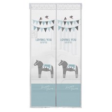 dashop 無異味EVA防風門簾 Ponyland 一體成型半透明, 1個