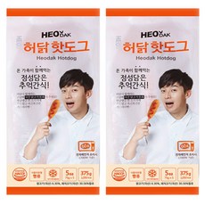 허닭 카스테라빵 핫도그, 375g, 2개