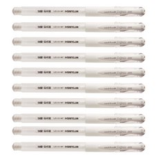 三菱 uni-ball Signo UM-151 0.7mm 中性筆, 白色, 10入