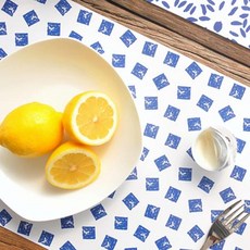 왈가닥스 해피데이즈 플레이스 매트 It's indigo 16p, Cube, 410 x 275mm, 16개