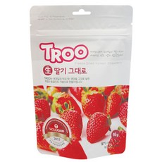 TROO 생 딸기 그대로 과일칩, 16g, 1개