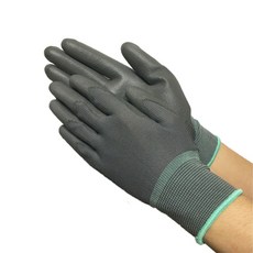 제이엠상사 손바닥 PU코팅 장갑 L, 회색, 10개입