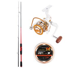 SAPA MIRACLE-X Lure Rod 662 Red + Spinning Reel BX3000 + RE-X Machine 尼龍釣魚線 150m No. 2.5, 1套