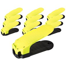 리빙퓨어 싱글 슈즈랙 그린, 10개입