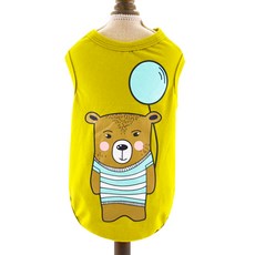 ecody 狗狗卡通角色T恤, 橄欖綠