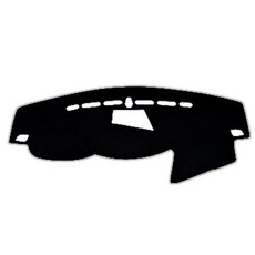 BLACKLABEL 毛氈乳膠防滑儀表板避光墊 起亞, K7 ~15年(有中置喇叭), 黑色 + 麻灰色