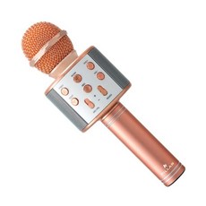 PILLAR 휴대용 블루투스 무선 마이크 스피커 BT-858M, BT-858M(Rose Gold)