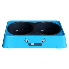 강아지 더블 투톤 식기 M, 랜덤 발송, 1개