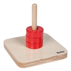 니엔후이스몬테소리 원반 수직 끼우기 가베, 혼합 색상