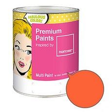 노루페인트 팬톤 멀티 에그쉘광 페인트, 버밀리온오렌지(16-1362), 1L, 1개