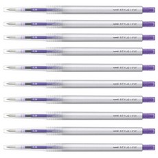 MITSUBISHI Style Fit 單色筆 0.28mm UMN-139, 紫色, 10個