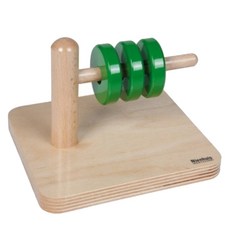 니엔후이스몬테소리 원반 수평 끼우기 가베, 혼합 색상