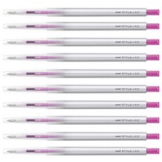 MITSUBISHI STYLE-FIT 單色筆 0.28mm UMN-139, 粉紅色, 10入