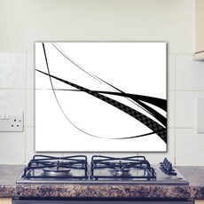 Shinny Art 線條圖案廚房防油壁貼, 1個